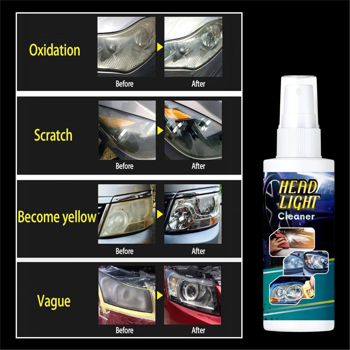 Head Light Cleaner for Crystal Clear Headlights Restore