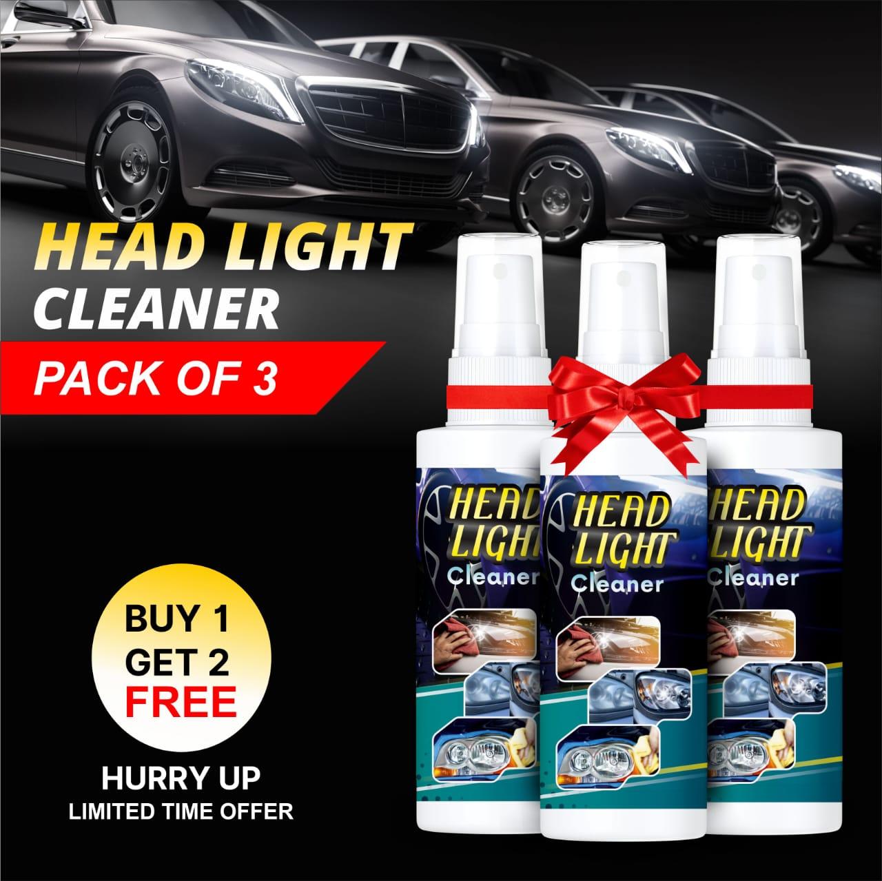 Head Light Cleaner for Crystal Clear Headlights Restore