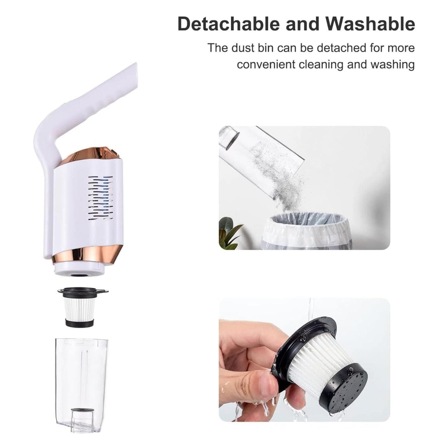 Portable Cordless Handheld Vacuum Cleaner with Accessories